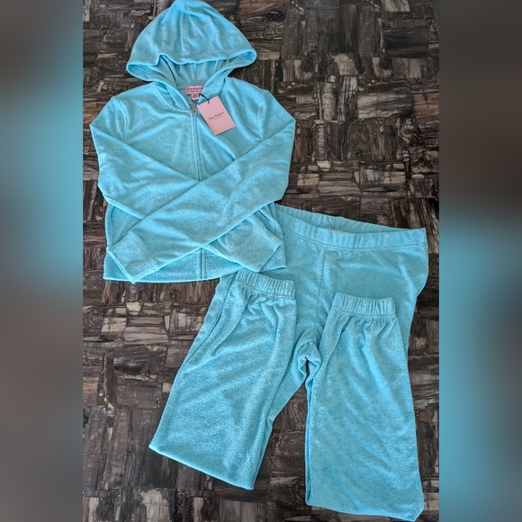 Juicy Couture 💎 Y2K Rhinestone Crystal Blue Tracksuit, Terry (Medium) - Picture 6 of 16